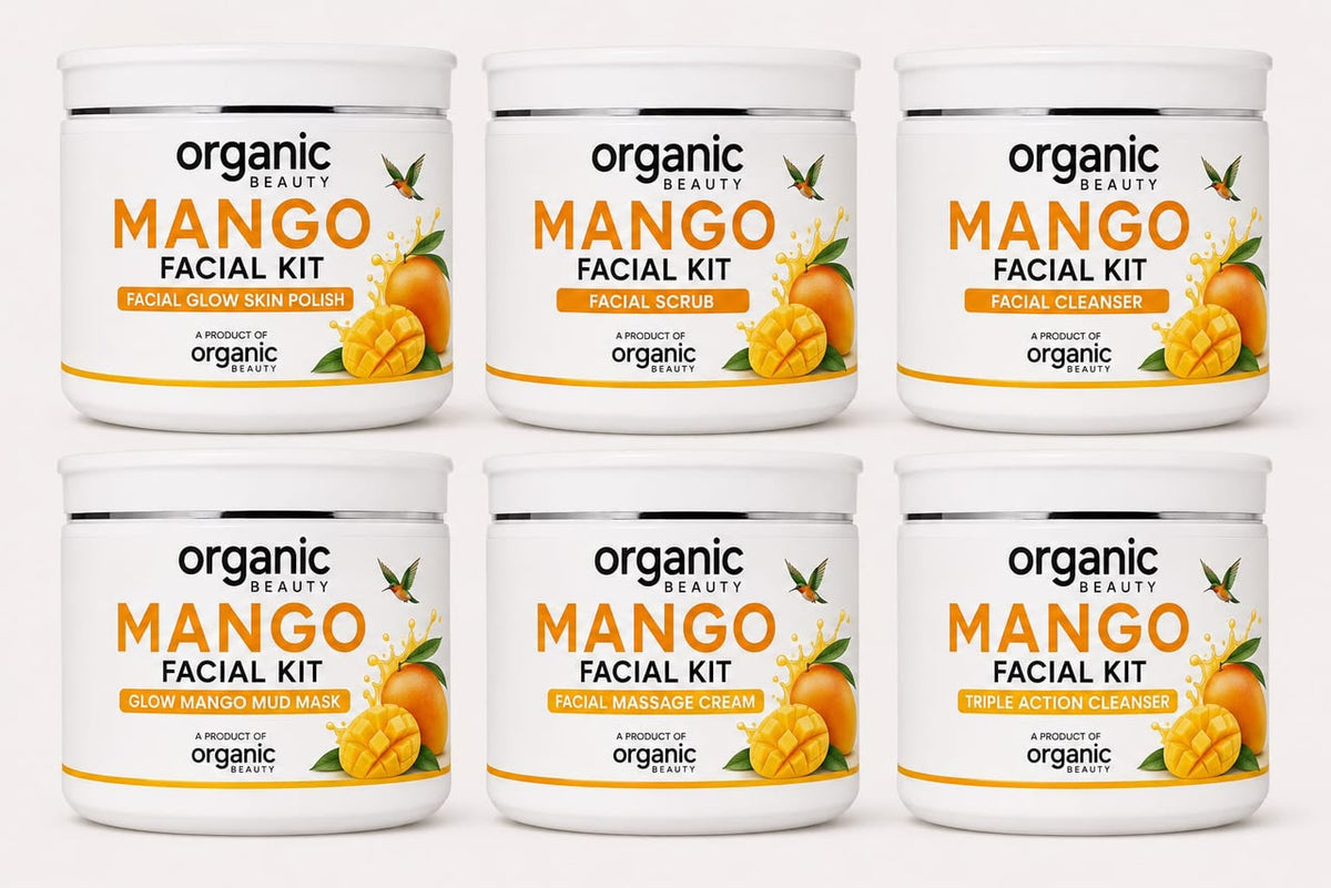 🥭 Organic Beauty Mango Facial Kit – Glow, Freshness & Radiance.300 Ml