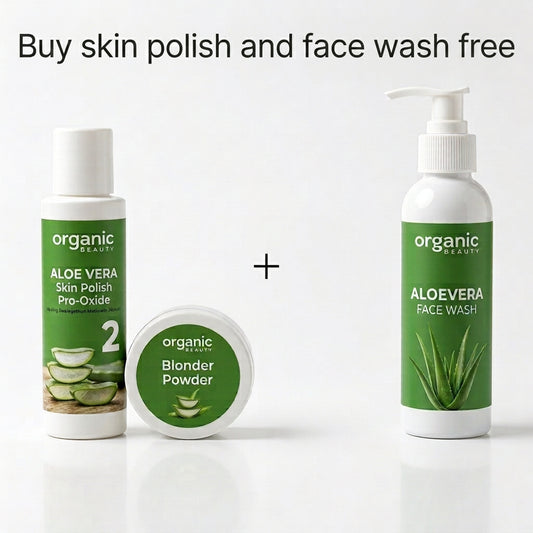 Aloe Vera Skin Polisher+ Aloe Vera Face Wash Free Gift