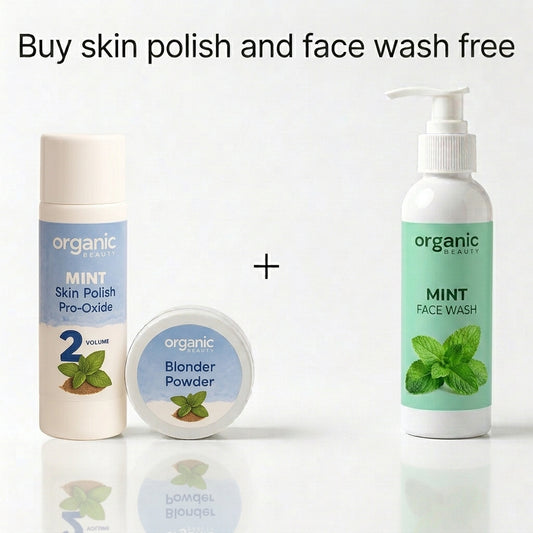 Mint Skin Polisher + mint  Face Wash Free Gift