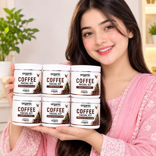 Organic Beauty Coffee Facial Kit – For Fresh, Smooth & Glowing-Looking Skin.300 Ml🤎
