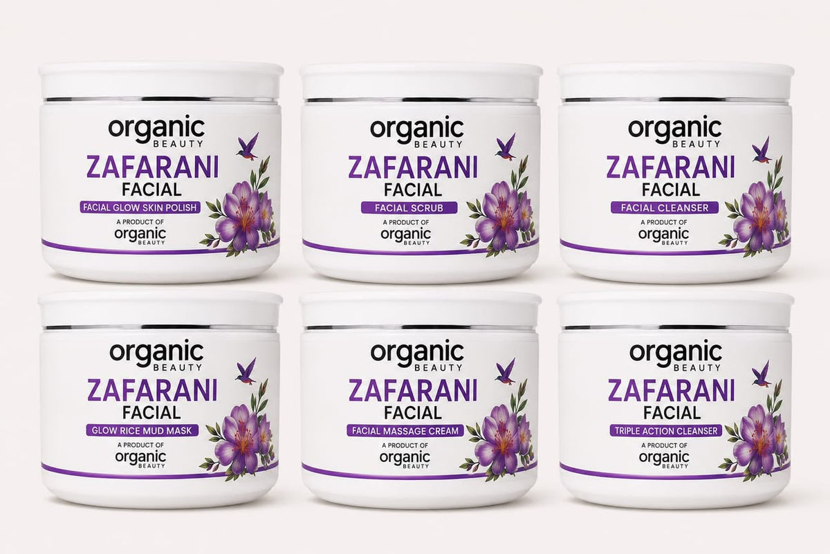 🌸 Organic Beauty ZAFARANI Facial Kit.300 Ml